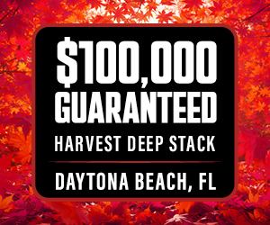 $100,000 Guaranteed Harvest Deep Stack, Daytona Beach, FL